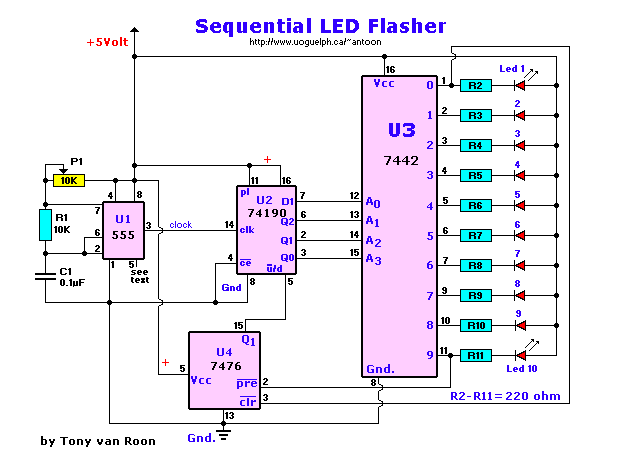 Sequential LED Flasher