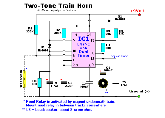 trainhorn circuit