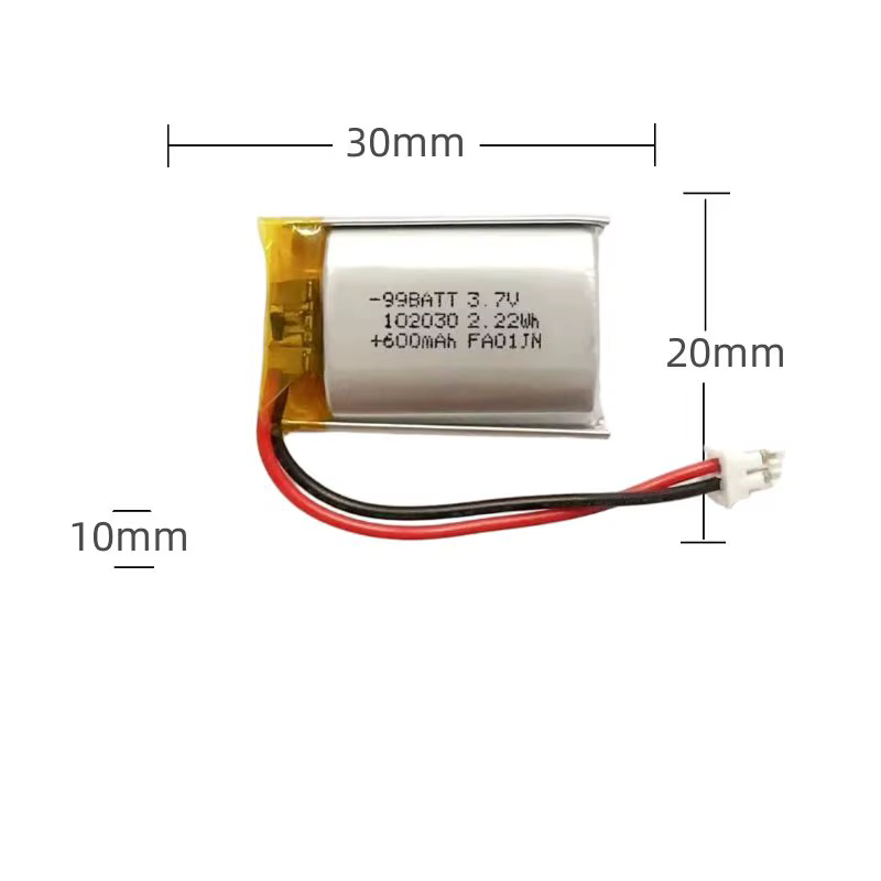 بطارية 3.7V 102030 600mA
