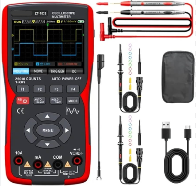 [M0100] افو مع راسم اشارة مع مولد اشارة ZT703S 50MHz