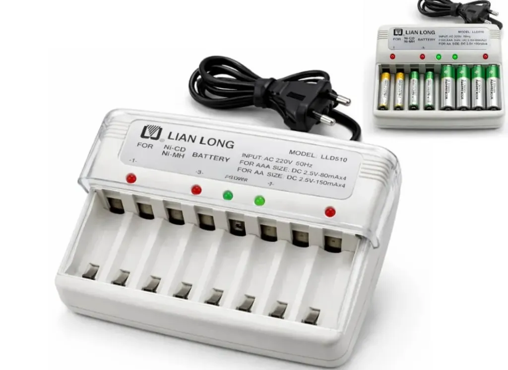 [PS021] LLD510 شاحن AA\AAA 8PCs