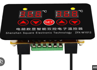 [TH19] TH19 منظم الحرارة الرقمي المزدوج ZFX-W1012 (Dual-Relay Digital Thermostat)