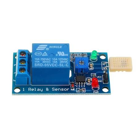 [TH34] TH34 موديول مفتاح الحساس للرطوبة مع ريليه (Humidity-Sensitive Switch Relay Module)