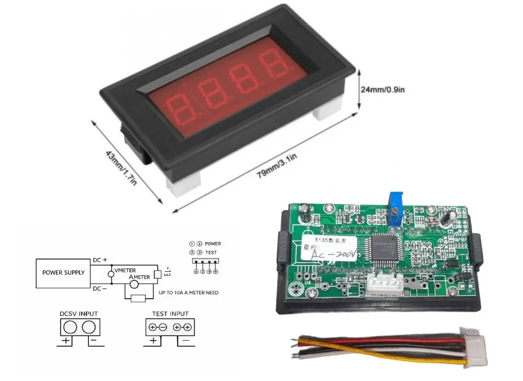 [M0048] DIGITAL PANEL METER 200V