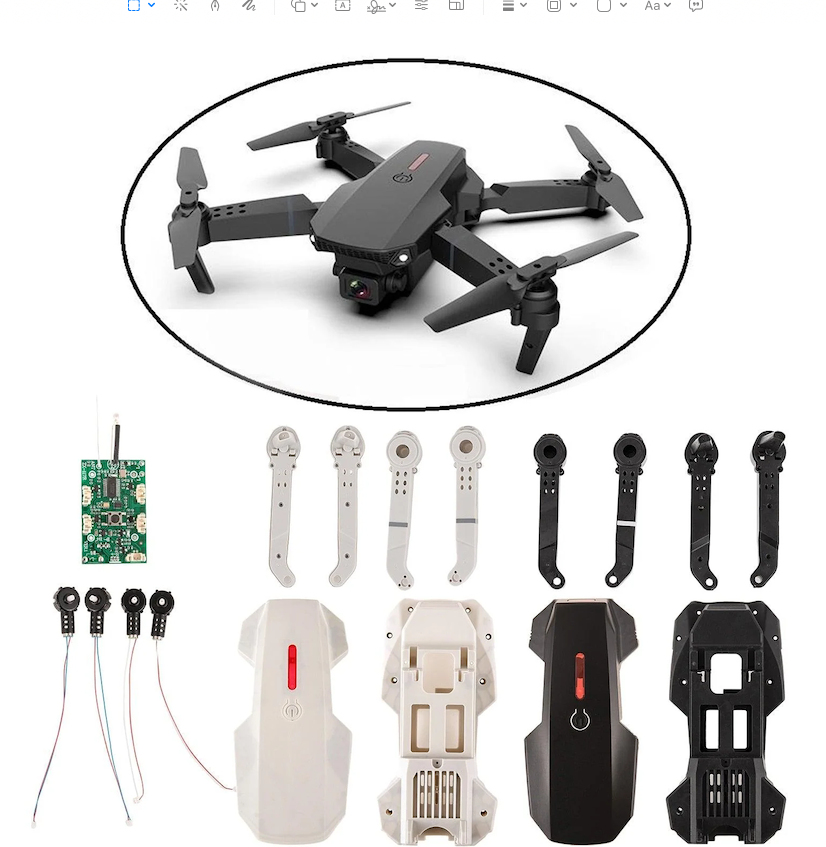 E88PRO DRONE KIT درون تعليمية